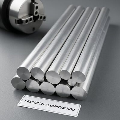 Precisione Massello Rotondo Barretta di alluminio ± 0,1 mm Tolleranza Alta resistenza alla corrosione per la lavorazione CNC