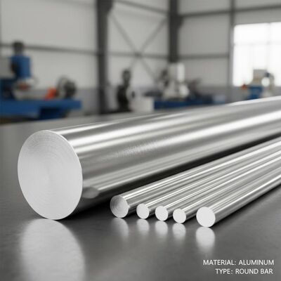 Barra di alluminio rotonda e lucida resistente alla corrosione per usi industriali