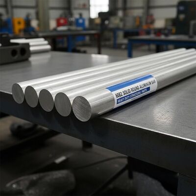 6082 Barra di alluminio rotonda solida per parti strutturali ad elevata resistenza alla corrosione e tolleranza di precisione ± 0,1 mm