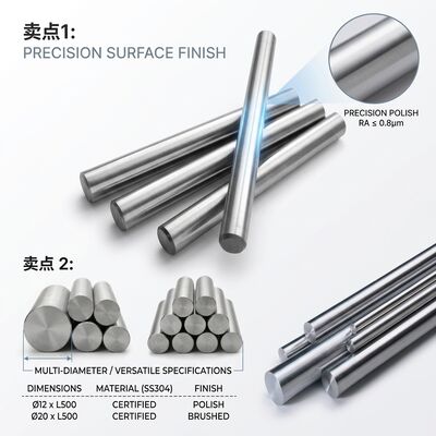 NDT testato 304 (1.4301) tubo senza cuciture in acciaio inossidabile con diametro esterno 6-813 mm per caldaia IBR